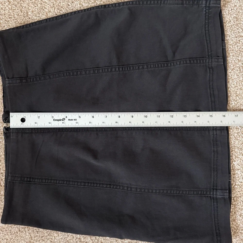 Free People Modern Femme Denim Black Mini Skirt Size 10 Grunge - Picture 10 of 10